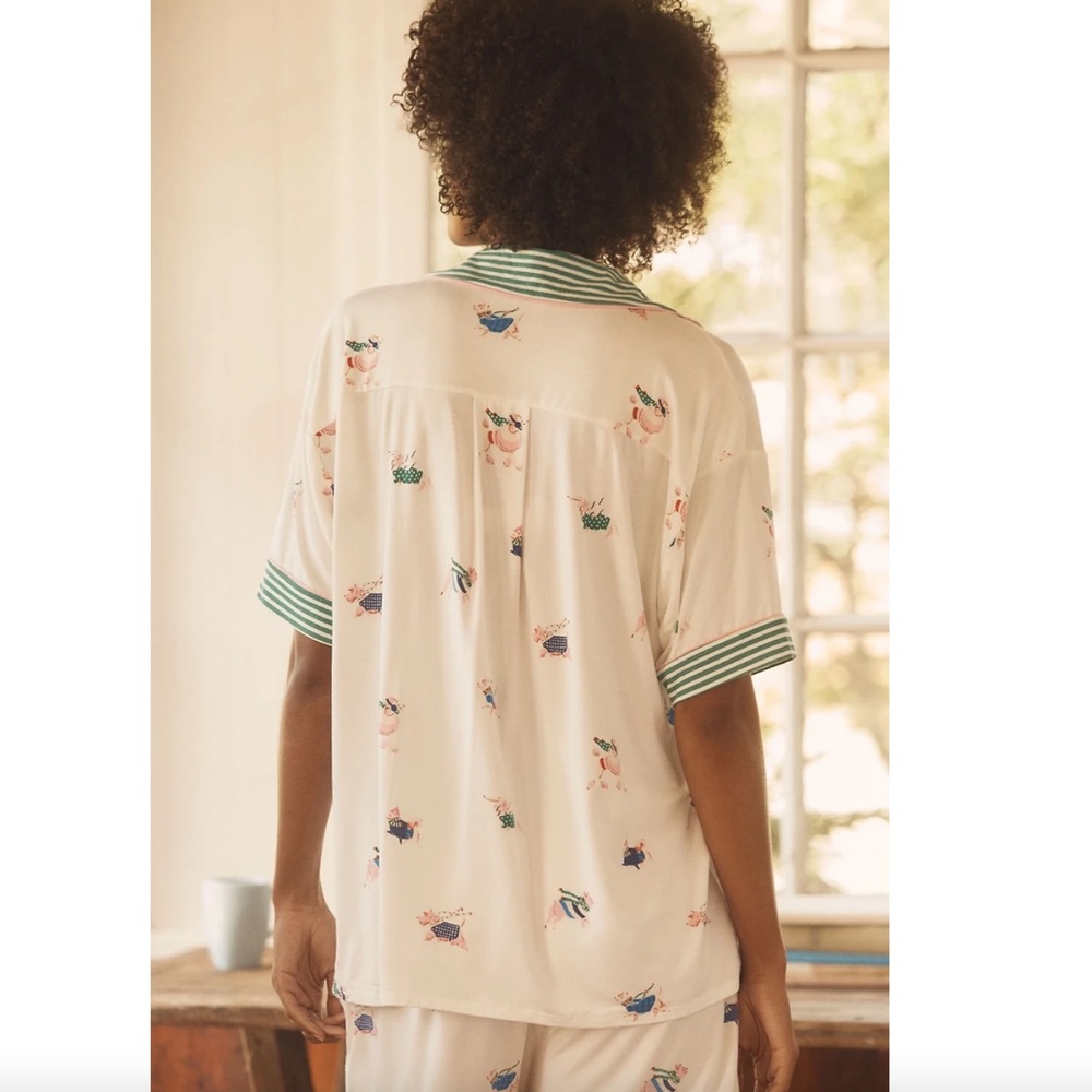 Anthropologie LyreBird ModaLuxe Pajama Top and Shorts Emily Taylor Design Sz XL - Picture 15 of 16